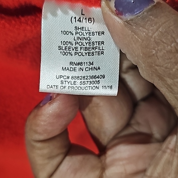 AQ Explore The Unknown Jacket black/red/wht youth large 14/16 - Picture 8 of 9